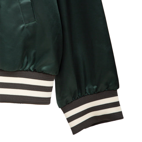 Thisisneverthat Satin Jacket Olive TN241WOWLS03 Degli Uberti